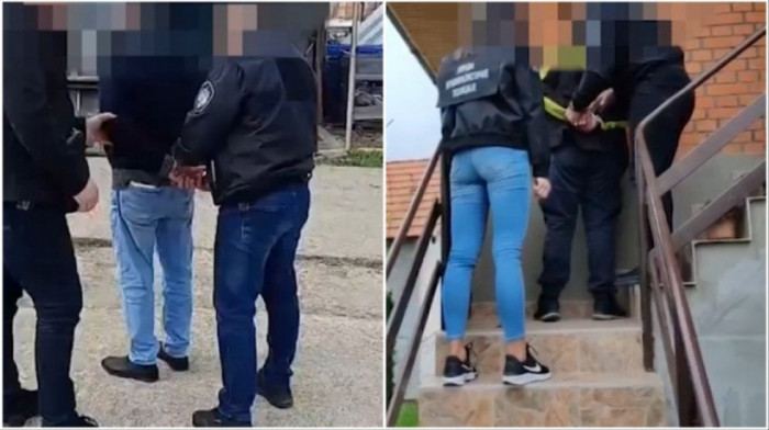 Snimak hapšenja 24 osobe zbog pranja novca i poreske utaje u Kragujevcu (VIDEO)